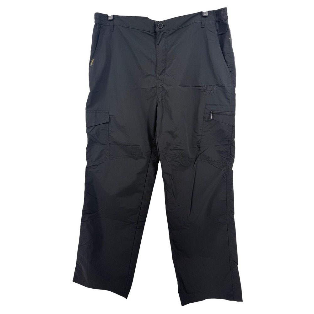 Jeep Since 1941 Cargo Pants 6XL Nylon Black Techwear Gorpcore Wrangler Hiking